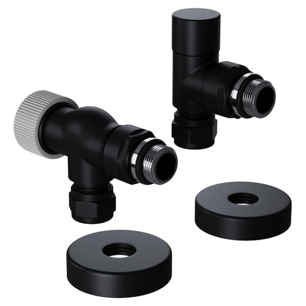 Набор термостатический осевой Royal Thermo Design Pro 15мм М30х1,5 (Черный)