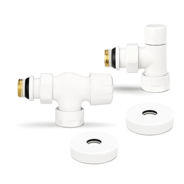 VMDV12-110415, 1/2" x 3/4"EK ВР-НР, Varmega, осевой, белый