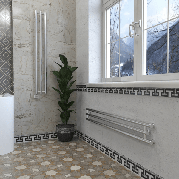 Stinox Minori Design V 1200 / 3 / никель с комплектом подключения