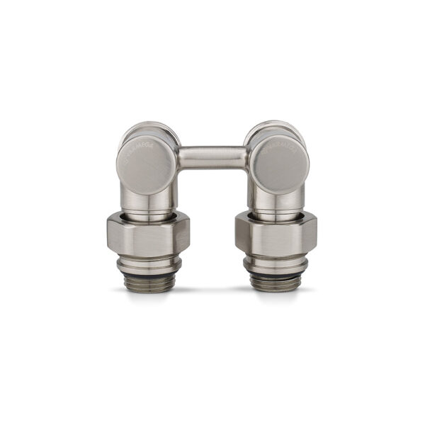Узел нижнего подключения Varmega VMDV20-500415, 1/2"х3/4"EK, угловой, матовый никель