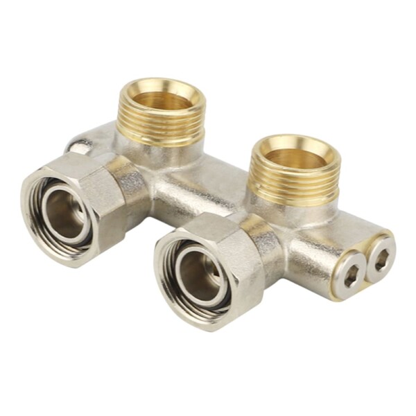 Узел нижнего подключения угловой перекрестный 3/4"EK х 3/4"EK НР/ВР, Varmega арт. VM13901