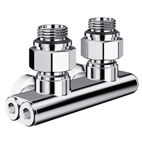 Узел нижнего подключения перекрестный Royal Thermo Design угловой 1/2"х3/4" EK (хром)